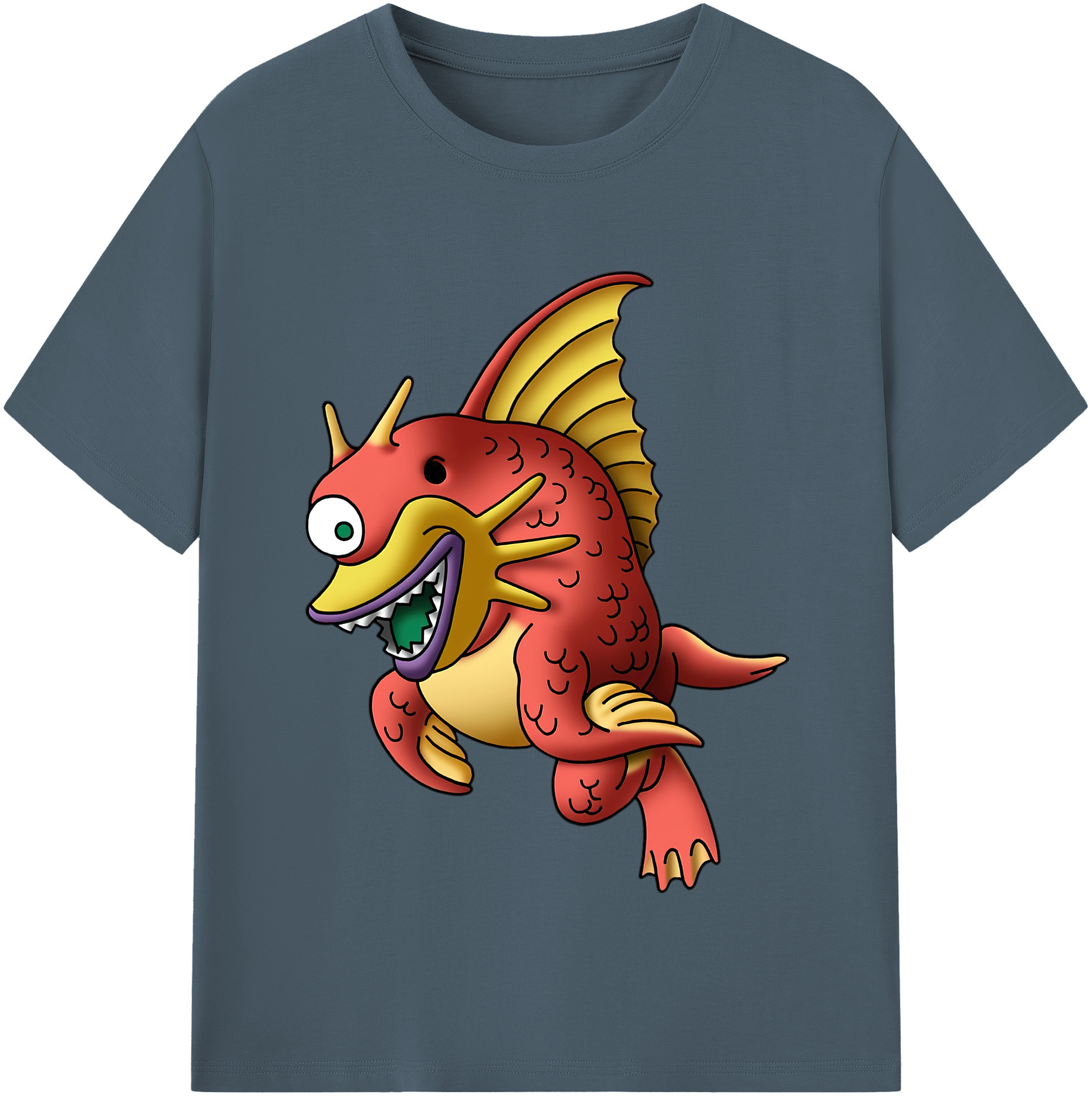 （画像用） ドラゴンクエスト Doragon Kuesuto Dragon Quest 綿100％半袖Tシャツ（フロントプリント）